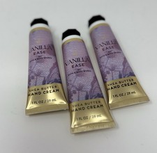 Lot Of 3 NEW Bath Body Works Vanilla Ease Shea Butter Hand Cream Lotion 1 oz