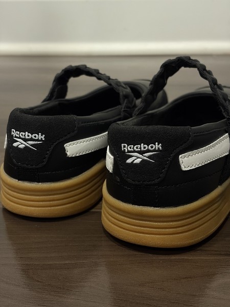 Reebok Ultra Lo Mary Jane Negro Blanco Gum mujer talla 7.5 RARO *NUEVOS* 3
