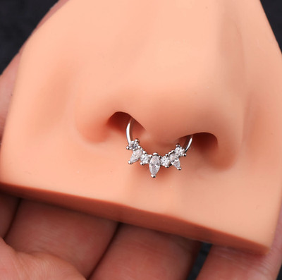 Boucles d'oreilles créoles en ZC Daith / bijoux