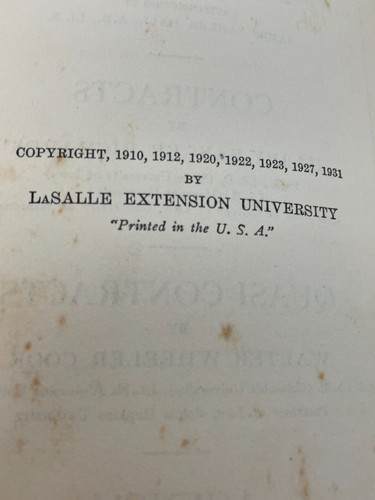 1965 American Law & Procedure La Salle Extension University Book Volume Set 14 - Imagen 11 de 19