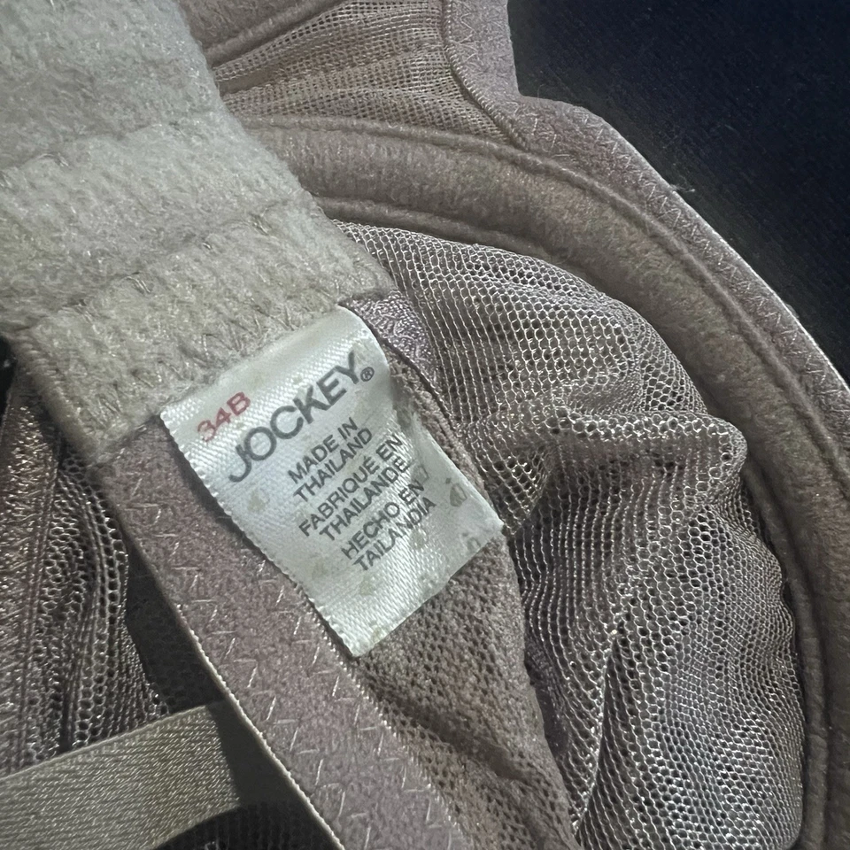 Vintage Jockey Elastic Lace Nude stretch Bra 34B Y2K - Image 2 of 2