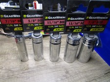 GEARWRENCH 3/8" Drive 12 Point Deep SAE Socket 7/16 5/8 11/16 13/16 7/8