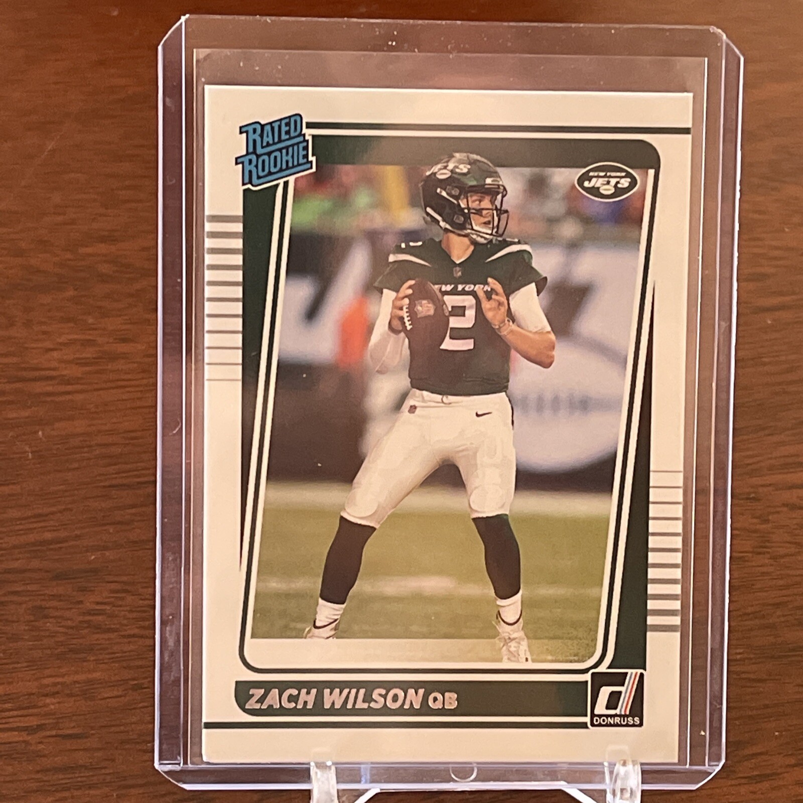 Zach Wilson RC - 2021 Panini Donruss Football #252 Rated Rookie