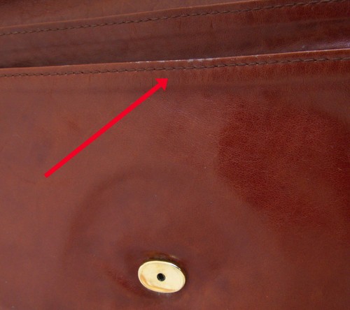 Cartera Bolso de Mujer BEGED-OR Vintage Marrón Gamuza y Cuero Hecho en Israel - Imagen 8 de 9