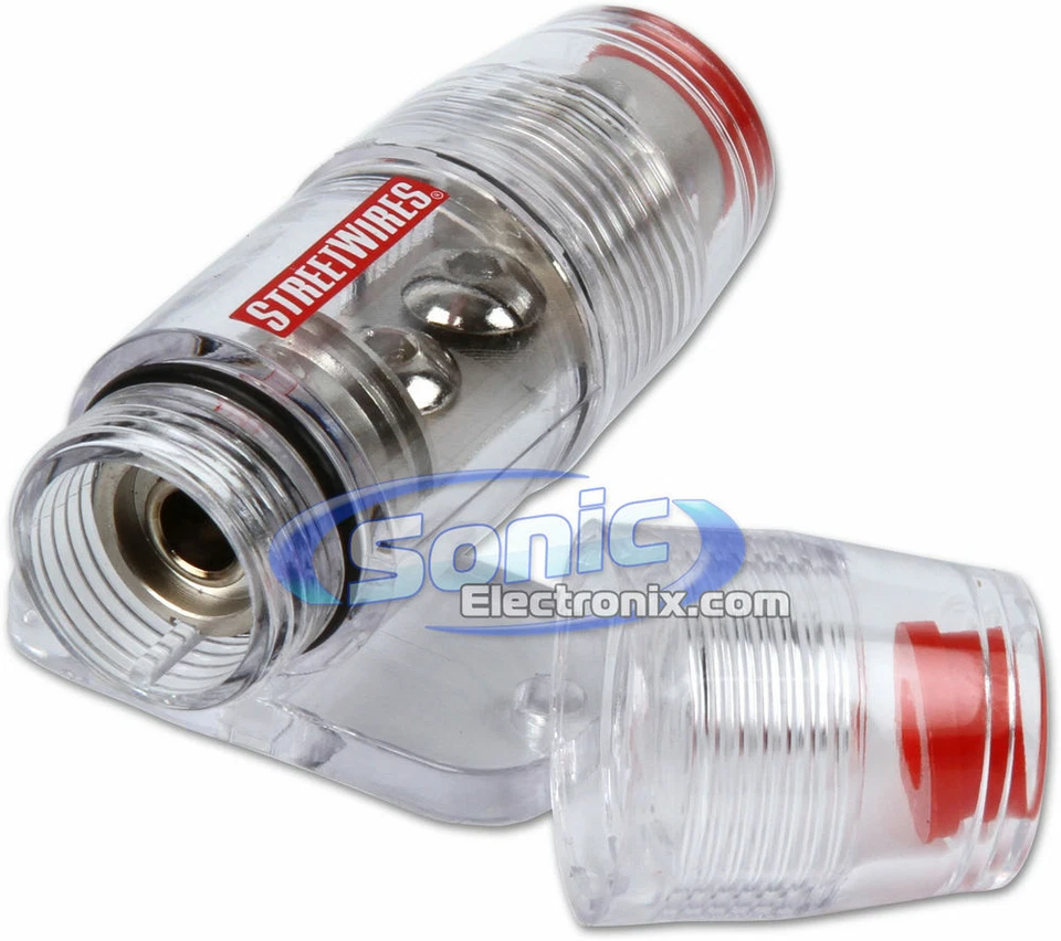 StreetWires ZN1K-08 8 Gauge Amplifier Amp Install Installation Kit Red/Black - Image 3 of 4