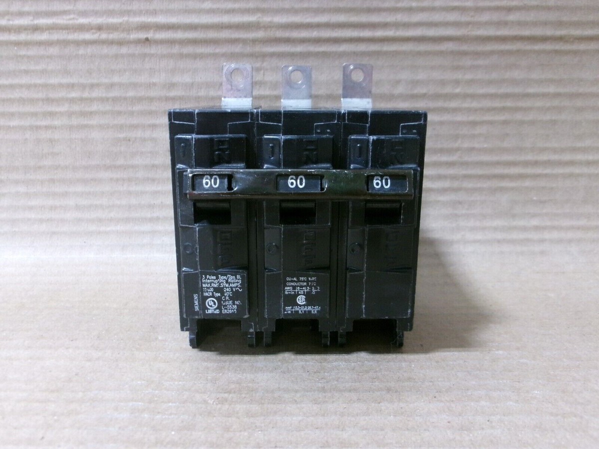 Eaton 50 Amp Breaker Siemens Q250h 50-Amp Circuit Breaker - Double Pole,  240V, 22kA Interrupt (For Panels & Load Centers) L-5538 E82615 50 Amp Gfci  Breaker
