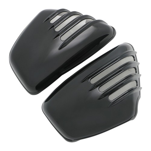 Black/Chrome Side Battery Cover For Yamaha XV 700 750 1000 1100 Virago 1984-2021 - Picture 35 of 41