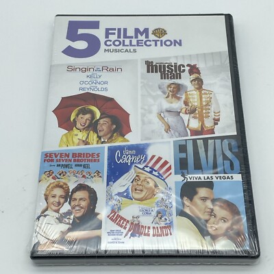 MUSIC MAN/SINGIN IN THE RAIN/VIVA LAS VEGAS/SEVEN BRIDES DVD BRAND NEW SEALED