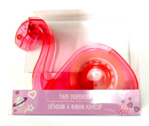 Pink Flamingo Tape Dispenser with Clear Tape for Home Office Novelty Gift SALE
