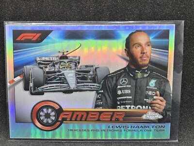 2023 Topps Chrome Formula 1 F1 Lewis Hamilton Camber Mercedes #CAM-LHI