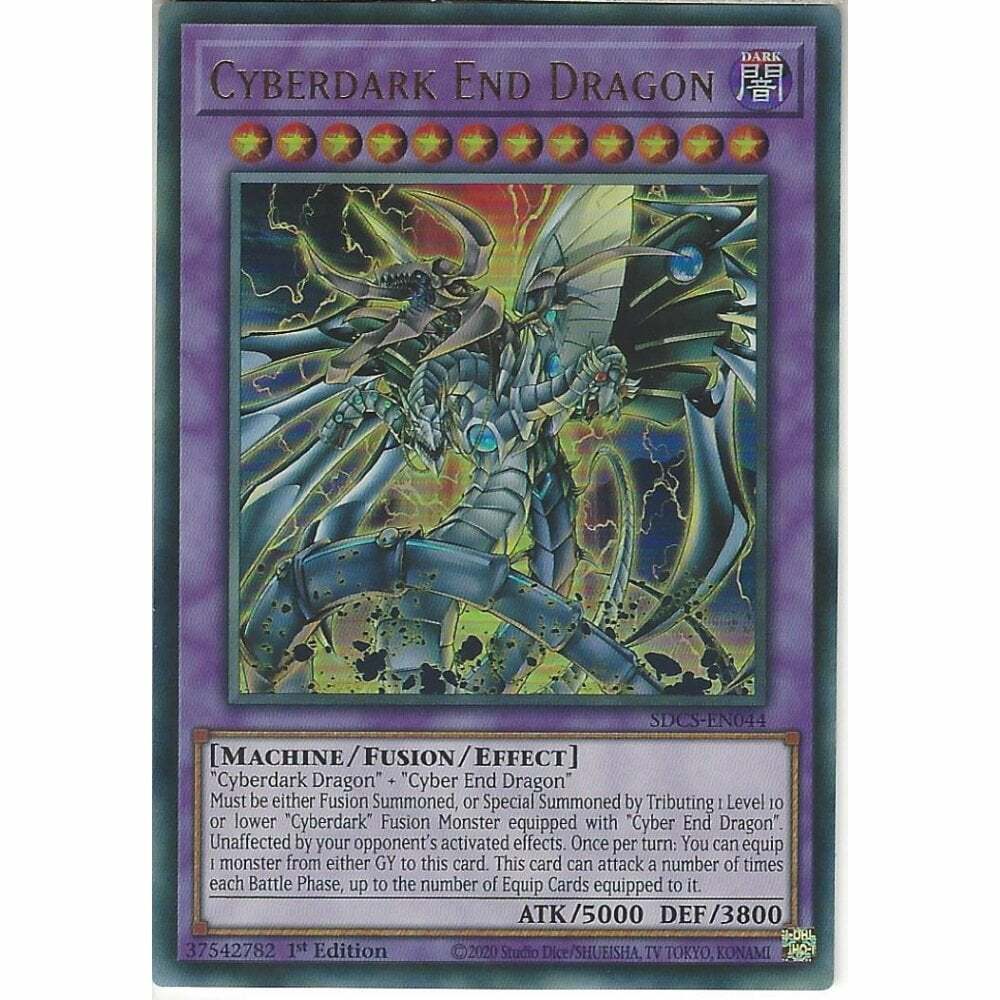 SDCS-EN044 Cyberdark End Dragon | 1st Edition Ultra Rare YuGiOh