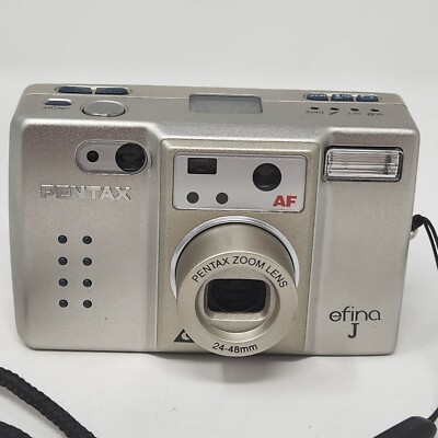 Pentax Efina J 35mm 24-48mm Lens Point + Shoot Camera Film Tested