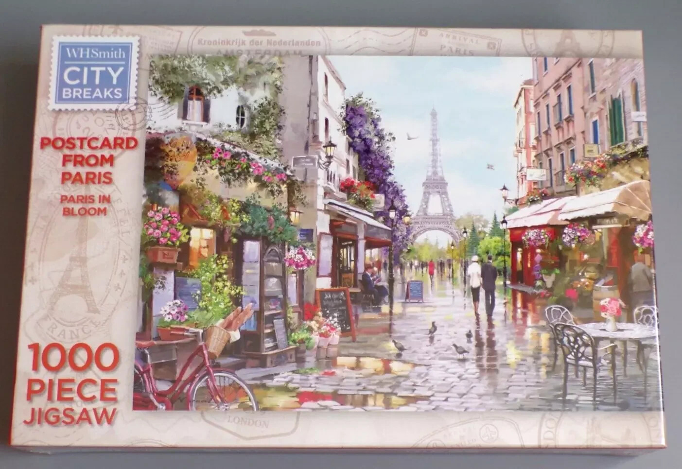Paris In Bloom City Breaks Postcard From Paris 1000 Piece Jigsaw Puzzle