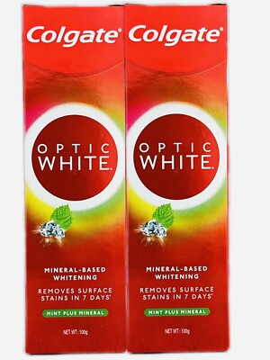 colgate optic white toothpaste MINERAL-BASED WHITENING