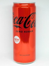 Coca-Cola ZERO SUGAR Empty Soda Can 330ml Ukraine 2021 Bottom Open Collectible