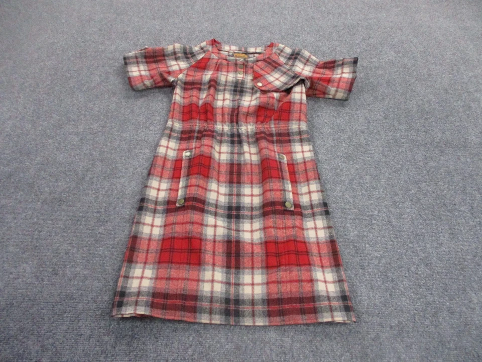 Vestido Pendleton Adulto S Rojo Lana a Cuadros Colección Portland EE. UU. Espalda Abierta Para Mujer Foto 2 de 4