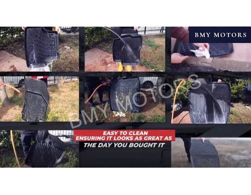 Floor Mats Liner Fits Fiat Panda Cross 3D 2014-2023 Waterproof Black 4 Pcs - Picture 15 of 15