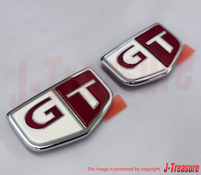 NISSAN SKYLINE R33 93-98 Genuine Front Fender Emblem Red 