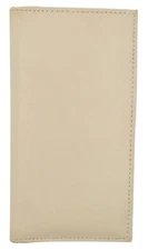 Basic Checkbook Cover CREAM NEW