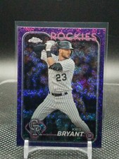 2024 Topps Chrome Kris Bryant Purple Speckle Refractor /299 Rockies