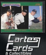 Stan Musial Mickey Mantle Carl Yastrzemski 1992 Score #4 The Franchise HOF