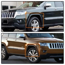 Fit For 2011-2017 Jeep Grand Cherokee Fender Flares Front Left Right Black Pair