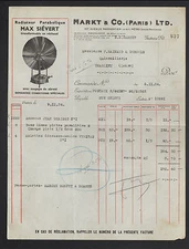 PARIS (XI°) MAX SIEVERT PARABOLIC RADIATOR FACTORY "MARKT & Co" in 1934