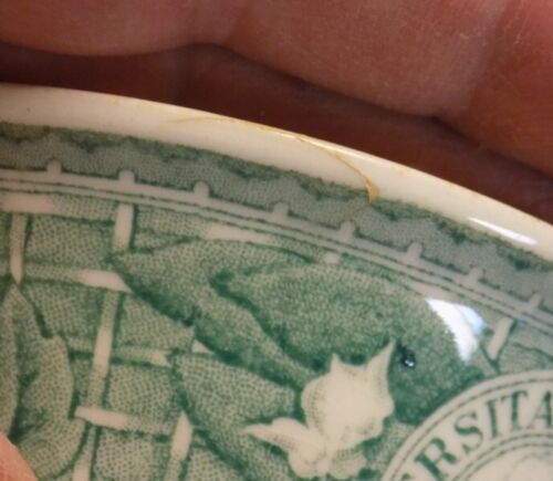 Wedgwood Wesleyan University Tasse und Untertasse 1939 Jones McDuffee Stratton - Bild 2 von 18