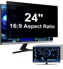  2-Pack 24 Inch Computer Privacy Screen Filter for 16:9 Widescreen Monitor, Rem