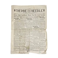 THE PINE NEEDLE 1934 Rapid City South Dakota High School Newspaper Newsletter