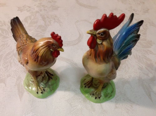  Vintage Inarco rooster and hen E911 circa 1966 - Afbeelding 1 van 9