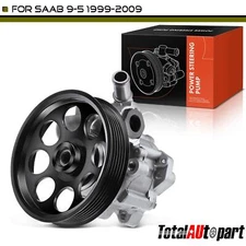 Power Steering Pump with Pulley for Saab 9-5 1999-2009 L4 2.3L Aluminum 4838447