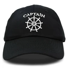 DALIX Captain Hat Sailing Baseball Cap Navy Gift Boating Men Women