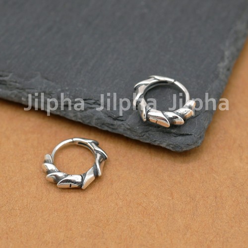Pendientes de aro abragie de plata esterlina 925 A4261 - Imagen 5 de 13
