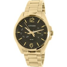 NEW* Citizen AG8322-50E Men's Chronograph Stainless Steel Gold-Tone Quartz Watch