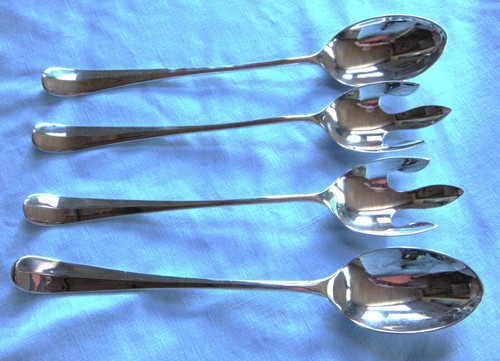 SILVER GUILD Georgian Silver Plate Serving Spoons &/or Forks. Your choice - Picture 4 of 14