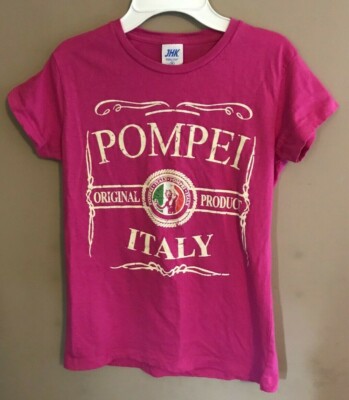 Girl's JHK Size S - Pink Short Sleeve Pompei Italy Shirt Top