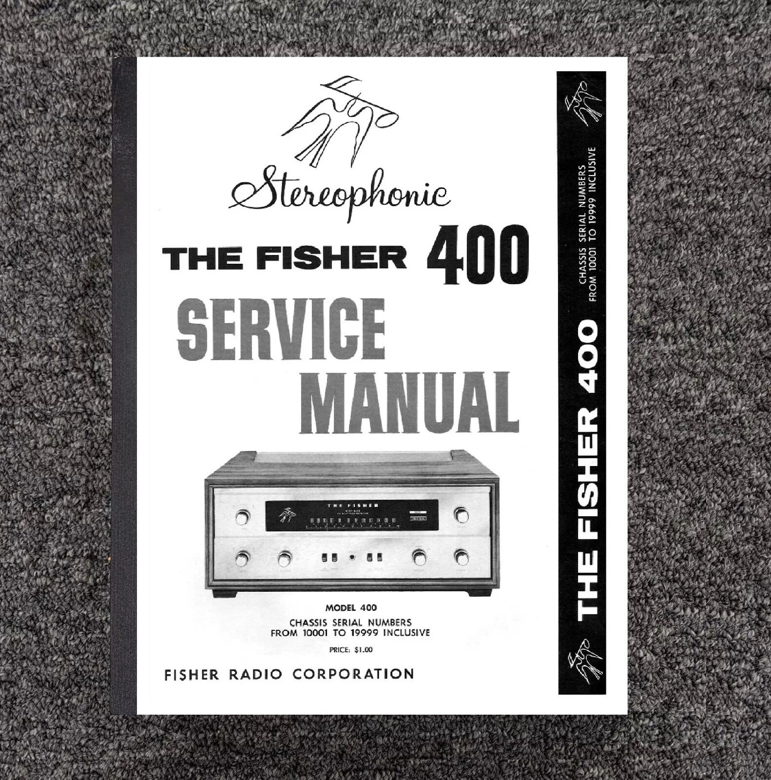 Radio Receiver   Manual Fits Fisher 400 -48001