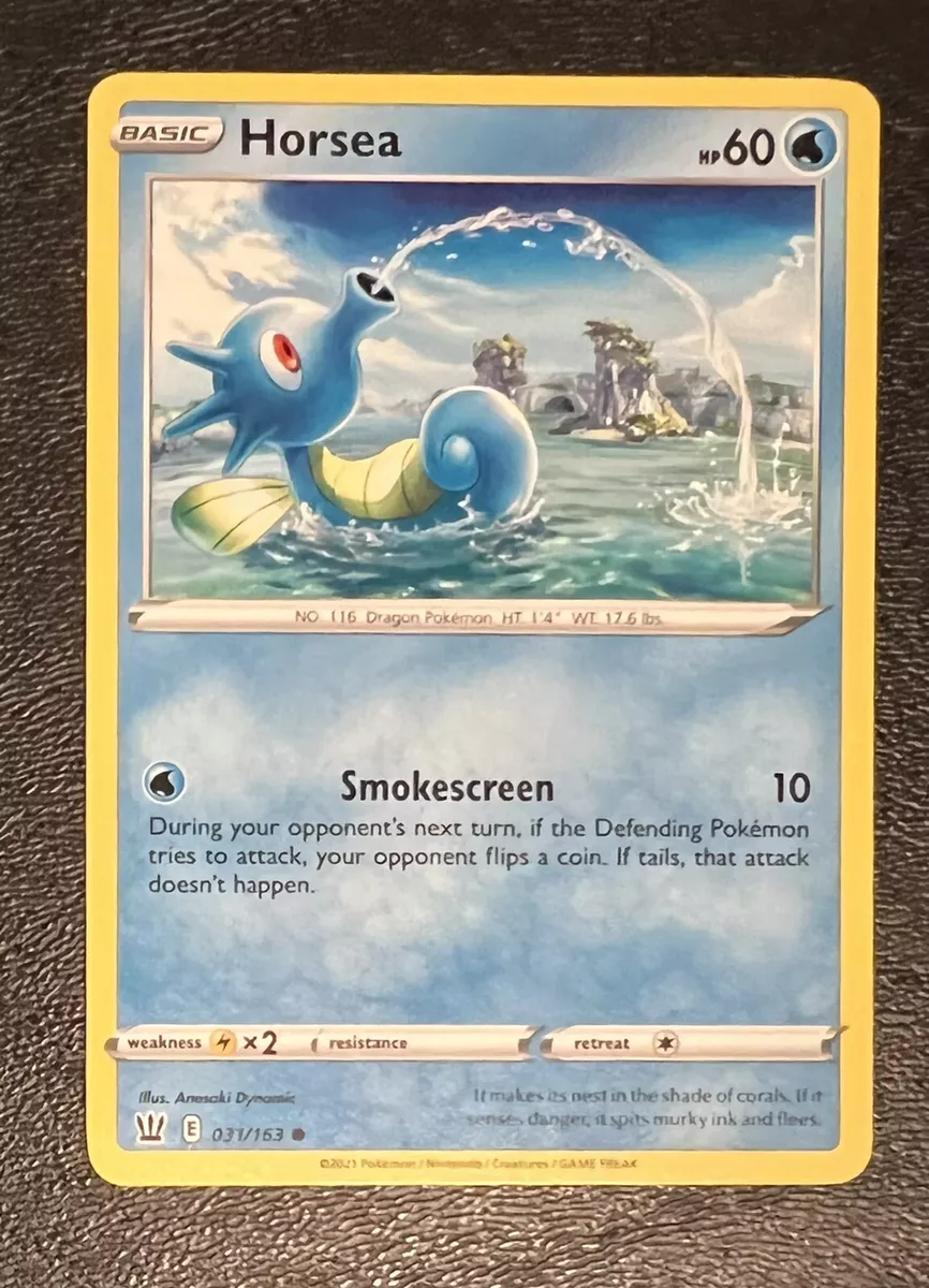 Horsea 31/163 NM in Portuguese Battle Styles Pokémon TCG