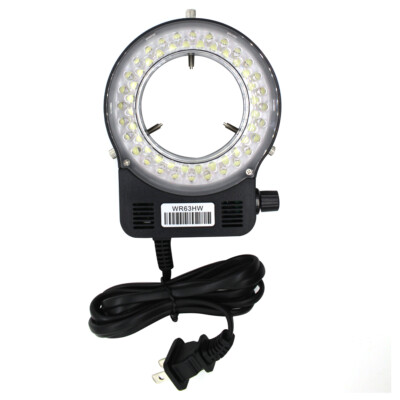 Safety 56LEDs Adjustable Ring Light Illuminator Lamp for Stereo Zoom Microscope