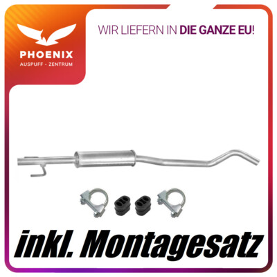 Opel Corsa C 1.2 1.4 (2000-2006) Mittelschalldämpfer Auspuff Mit E-Prüfzeichen