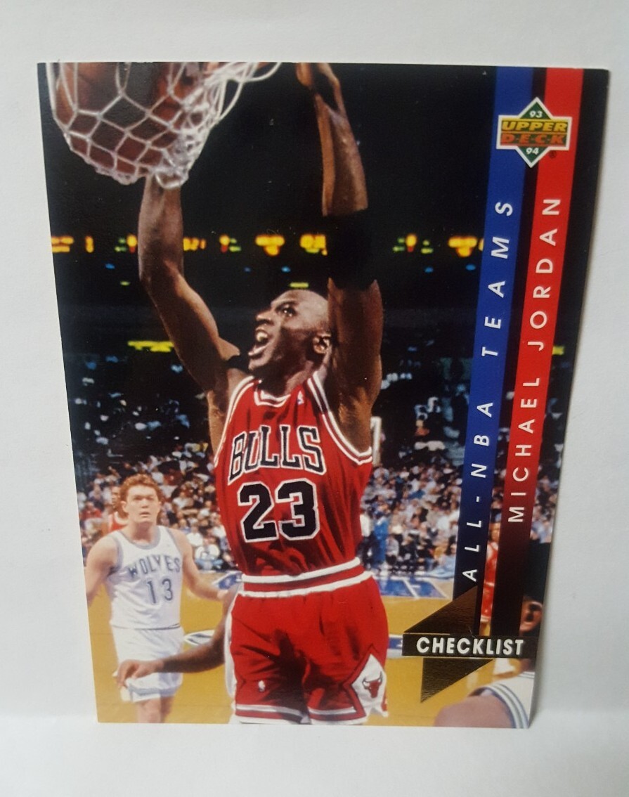 1992-93 Michael Jordan Upper Deck Basketball All NBA Team Insert