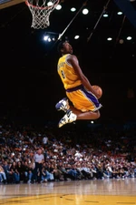 Kobe Bryant Dunk Motion Lakers Black Mamba Art Wall Room Poster - POSTER 20x30