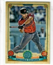 EDUARDO ESCOBAR 2019 Topps Gypsy Queen Baseball BAZOOKA BACK #295 DIAMONDBACKS