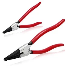 2 Pcs Special Ring Retaining Ring Pliers Set Lock Ring Pliers Flat For Removing 