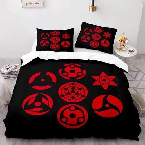 Naruto Anime Linen Double/Queen/Single/King Size Bed Quilt/Duvet/Doona Cover Set - Bild 12 von 28