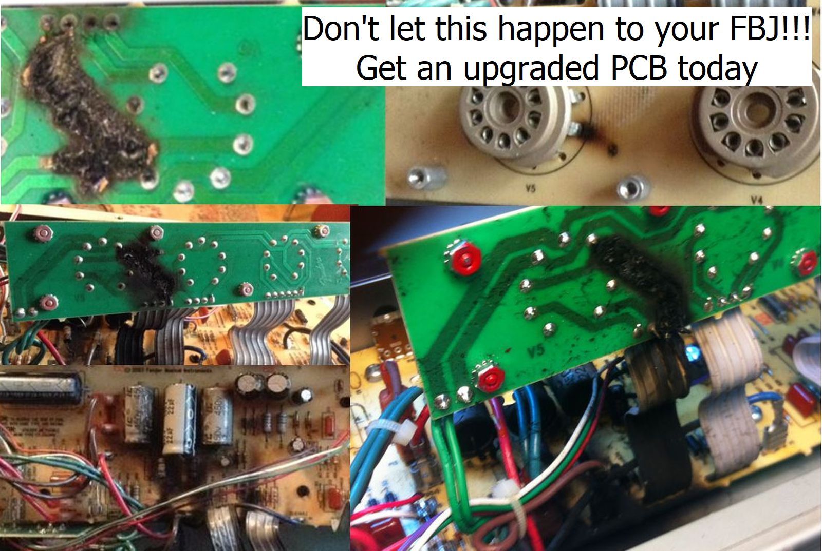 Complete Fender Blues Junior FBJ Tube Valve PCB Board with Bias Test