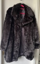 Klass Faux Fur Coat Size 18 Bnwt Rrp £125