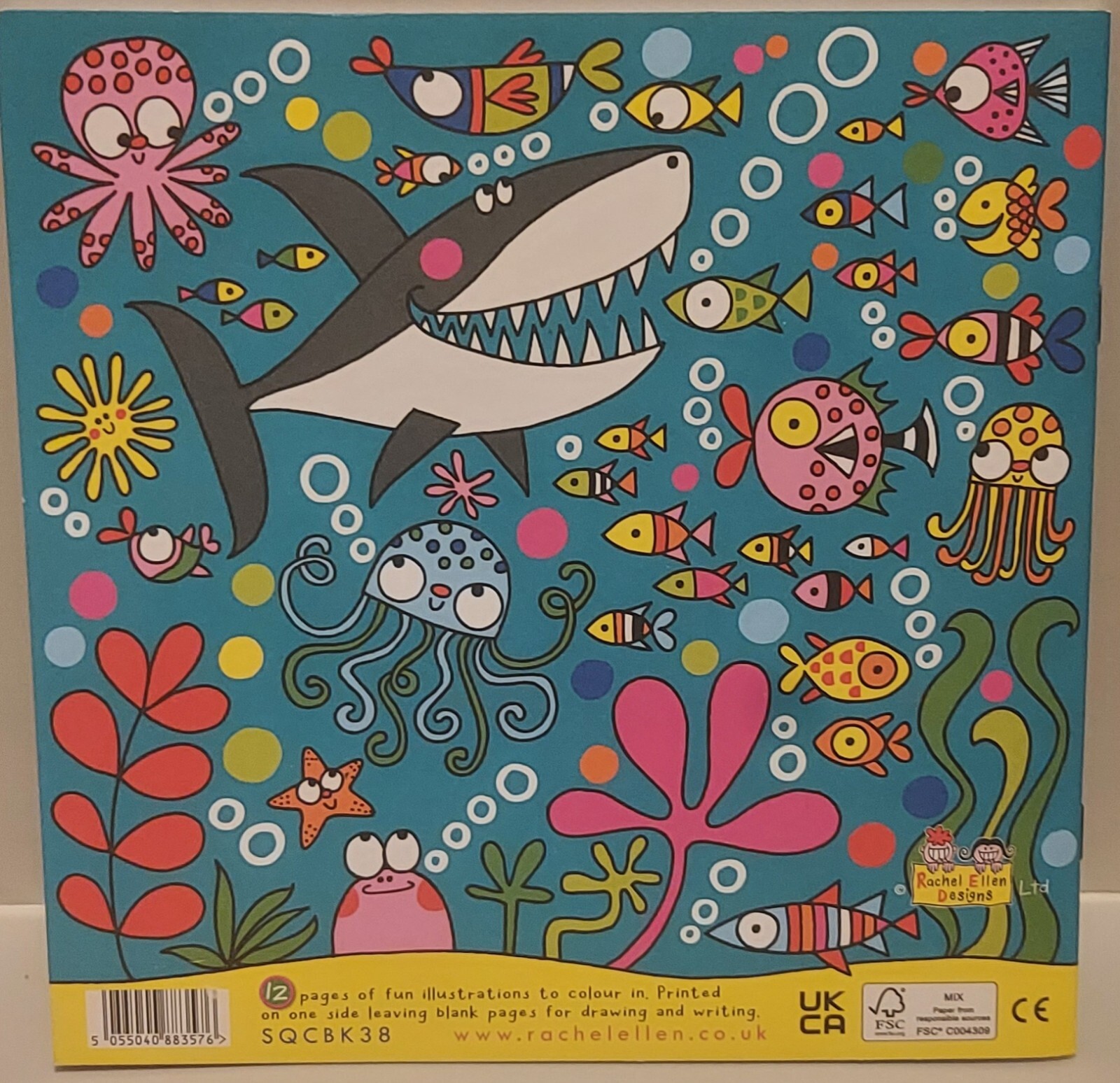 Childrens' colouring book - Rachel Ellen Designs