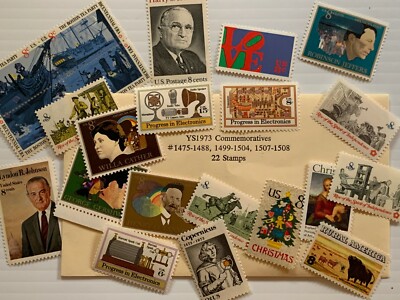 【Rare】　STAMPS of the WORLD 1973 Outstanding U.S. Mint Complete 1973 year Commemorative Stamp Lot